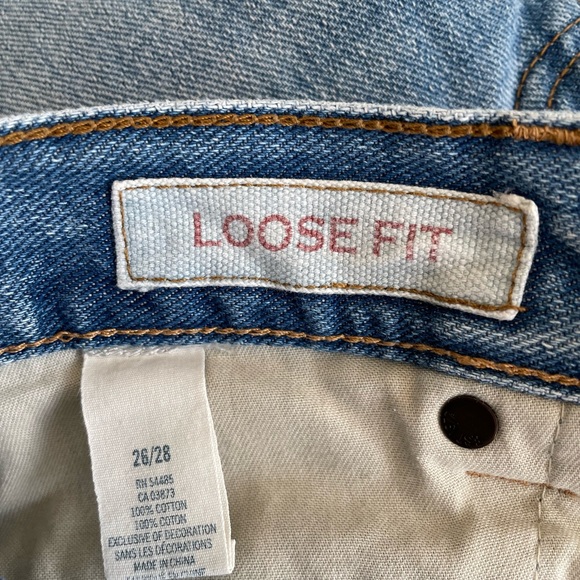 American Eagle Men’s Loose Fit Denim Jeans Size 26W 28L - Picture 4 of 6